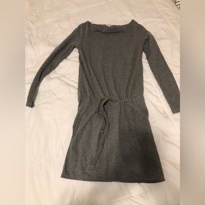 Gap, xsmall drawstring grey dress. Super comfy and flattering. D